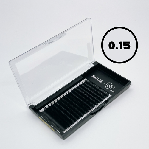 Super-Dark Matte 0.15 Individual Classic Lash Tray