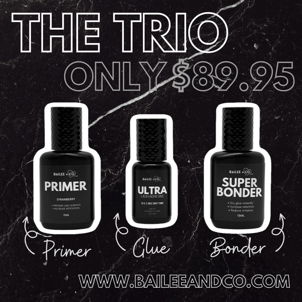 The Trio - Primer + Glue + Bonder